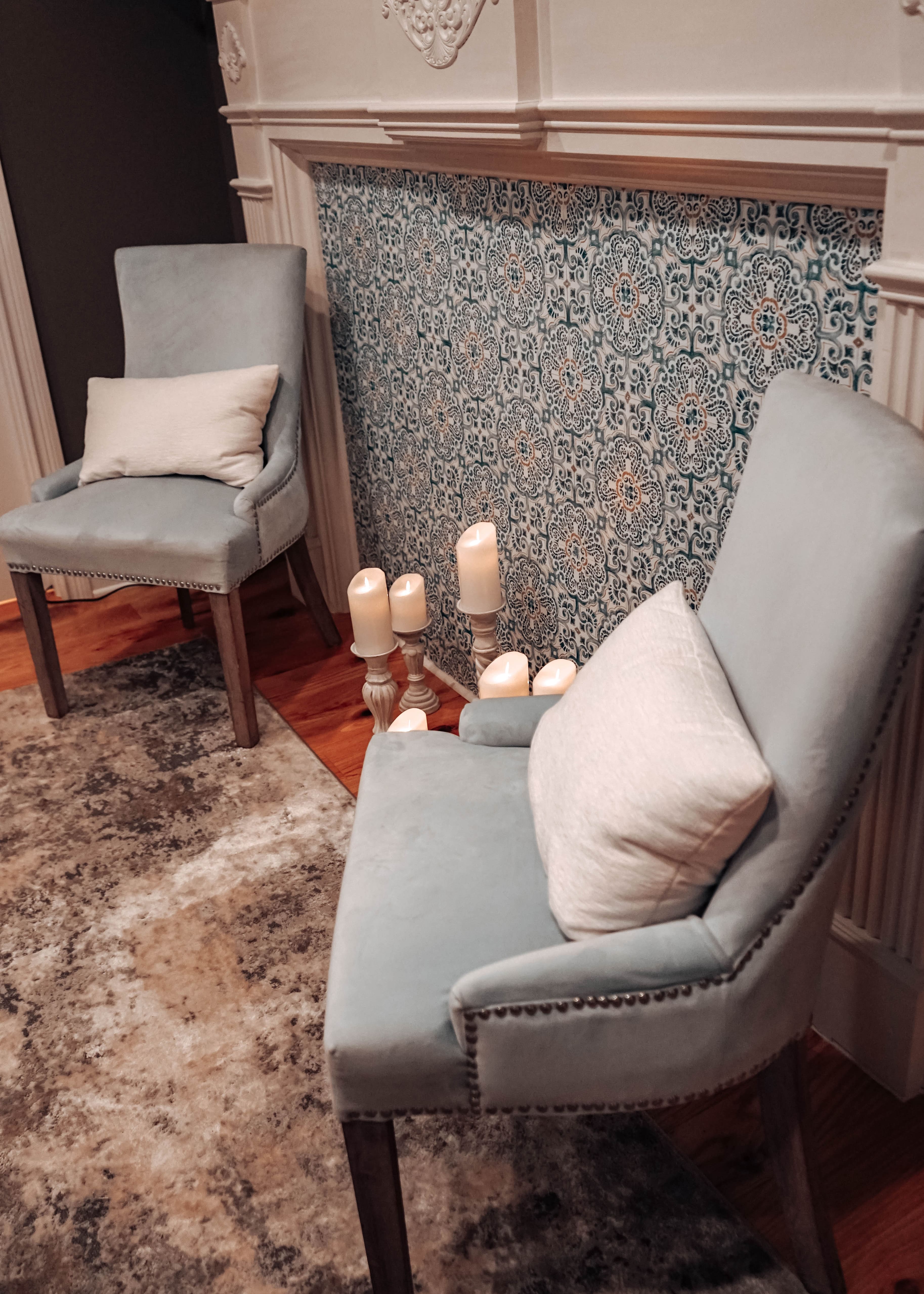 Calming candles at Serendipity